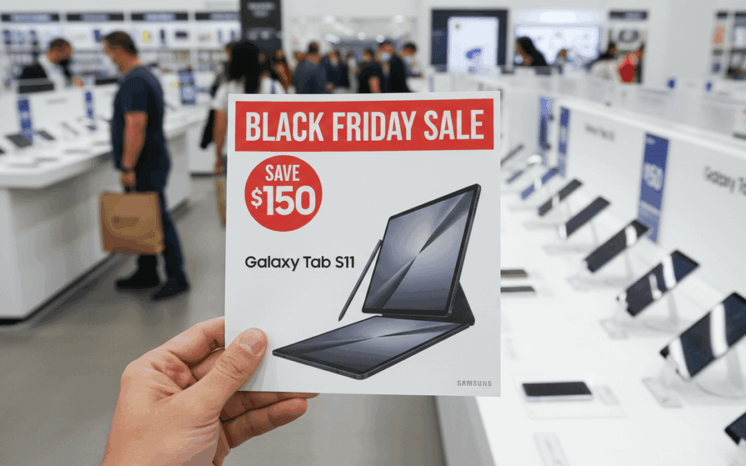 خصم 150 دولار على Galaxy Tab S11 في تخفيضات Black Friday