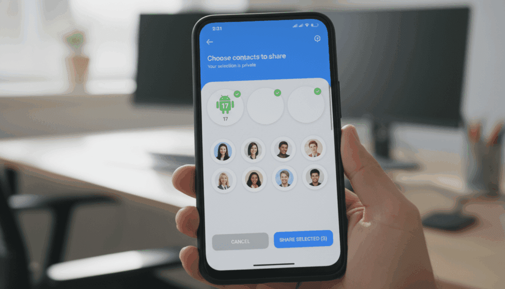 Android 17 introduces the Contacts Picker tool to enhance user privacy