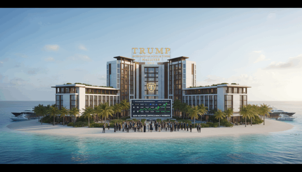 Announcement of Trump International Hotel numbered in the Maldives and crypto