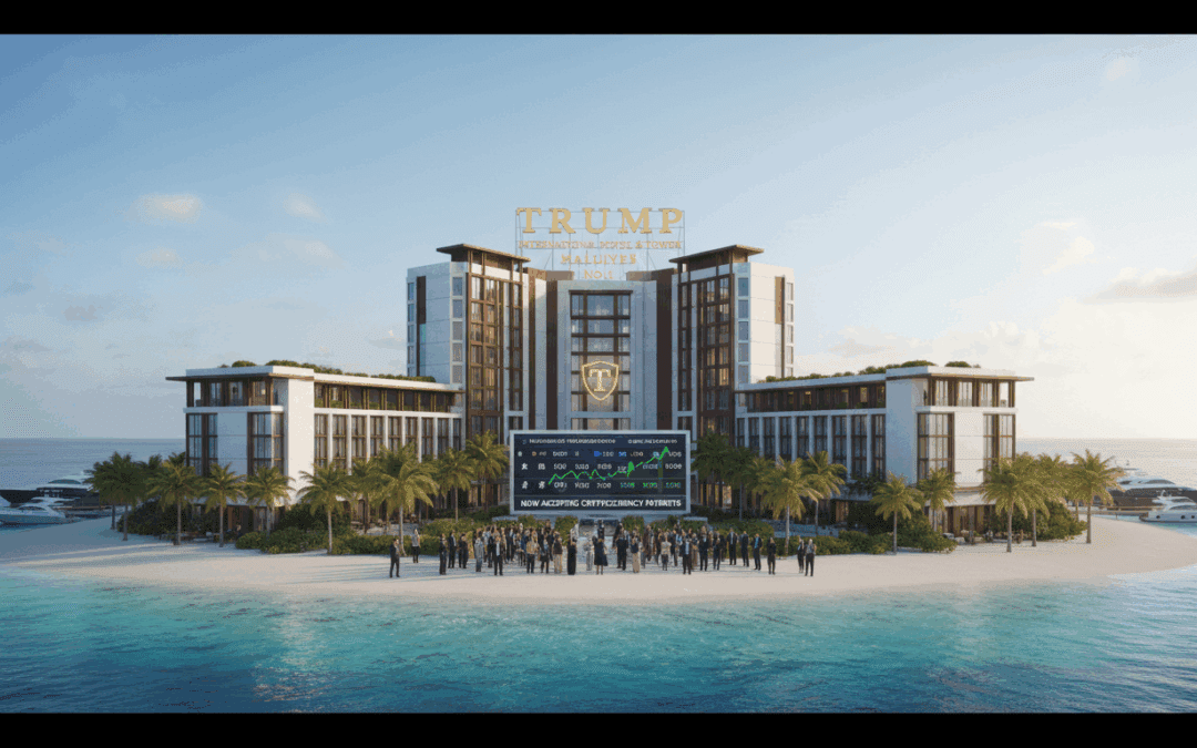 إعلان فندق ترامب الدولي المُرقم في جزر المالديف والكريبتو
