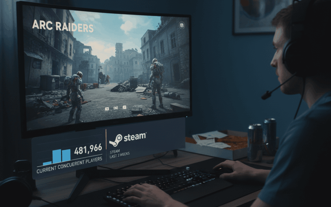 Arc Raiders تسجل 481966 لاعب متزامن على Steam بعد 3 أسابيع