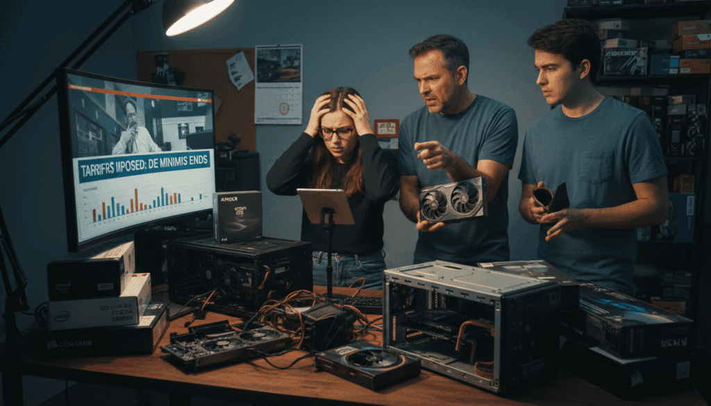 الصفحة الرئيسية Computer enthusiasts face new tariffs after the end of de minimis