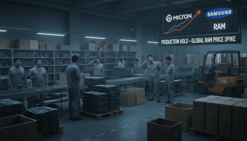 الصفحة الرئيسية Delay of manufacturers of memory units due to rising RAM prices