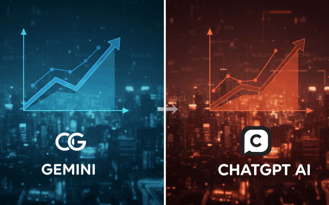 نمو Gemini في سوق الذكاء الاصطناعي مقابل ChatGPT