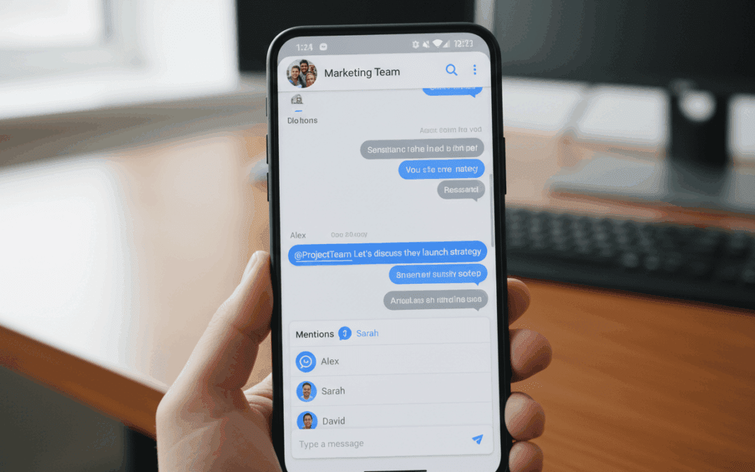 جوجل ماسجز تطلق ميزة @mentions لتنظيم الدردشات الجماعية