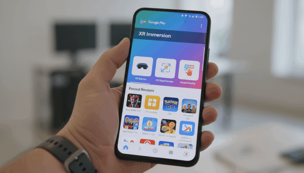 الصفحة الرئيسية Google Play Store launches a dedicated section for XR applications and games