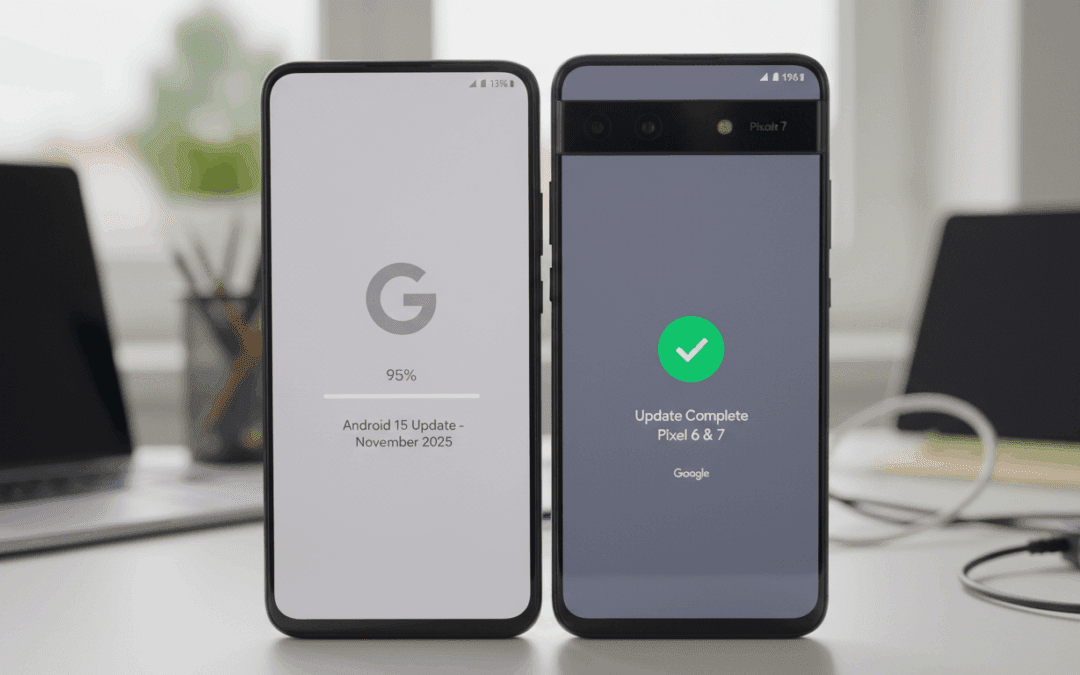 تحديث Google لشهر نوفمبر 2025 لأجهزة Pixel 6 وPixel 7