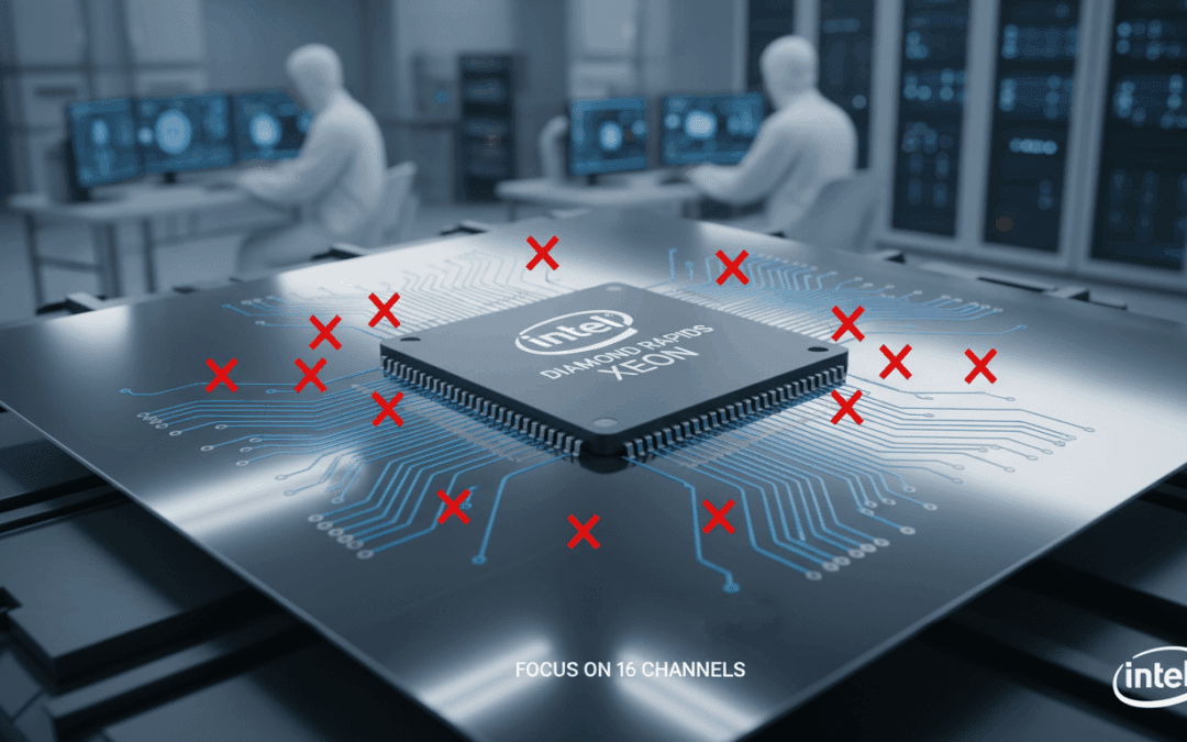 إلغاء Intel لشريحة 8 قنوات في Diamond Rapids Xeon للتركيز على 16 قنات