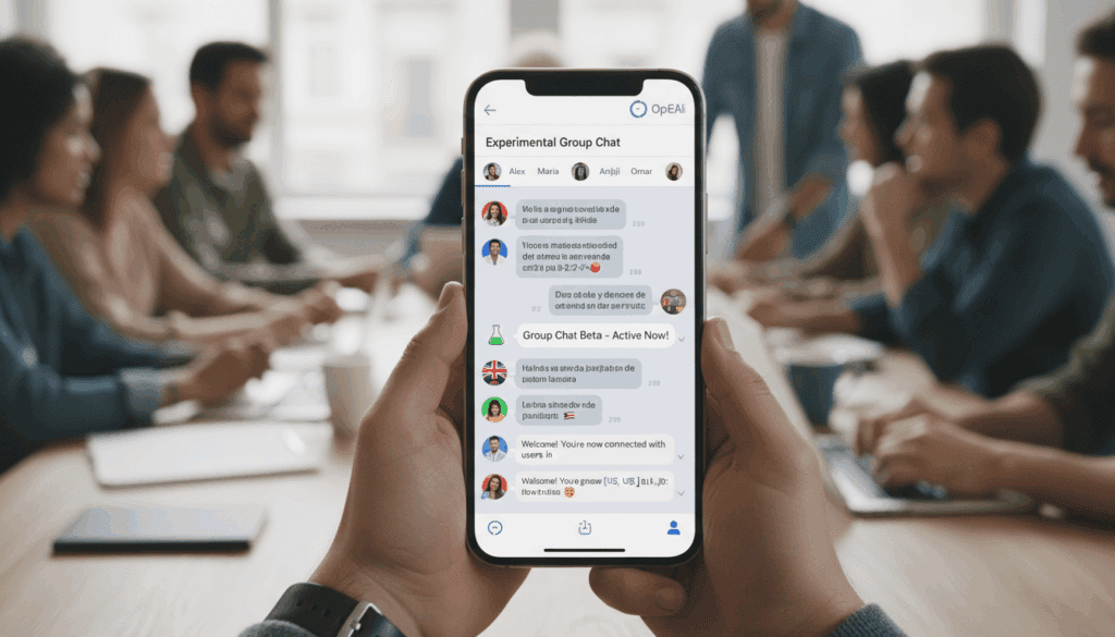 الصفحة الرئيسية Launch of the experimental Group Chat feature in ChatGPT in several countries