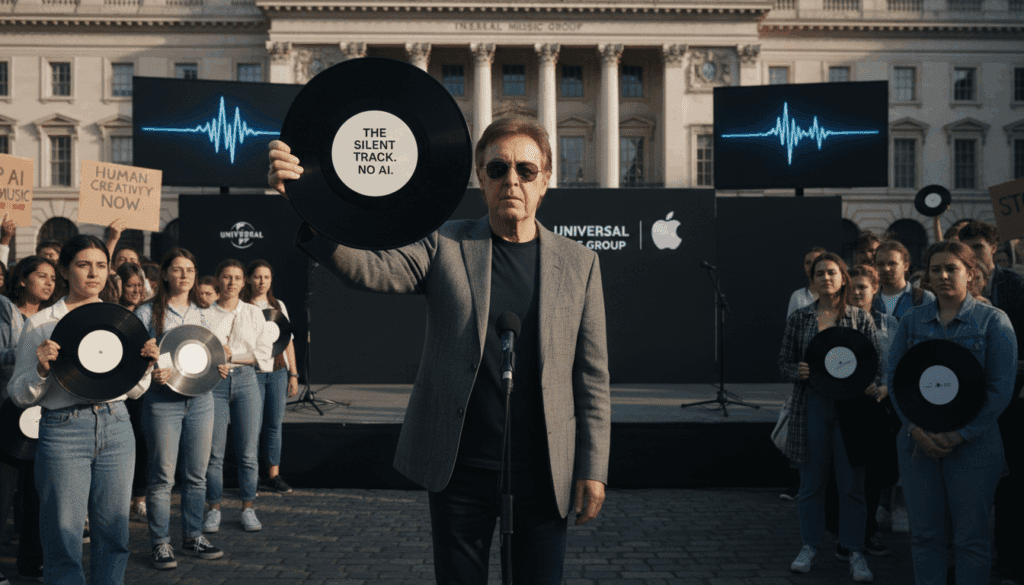 Paul McCartney protests against artificial intelligence with a silent track