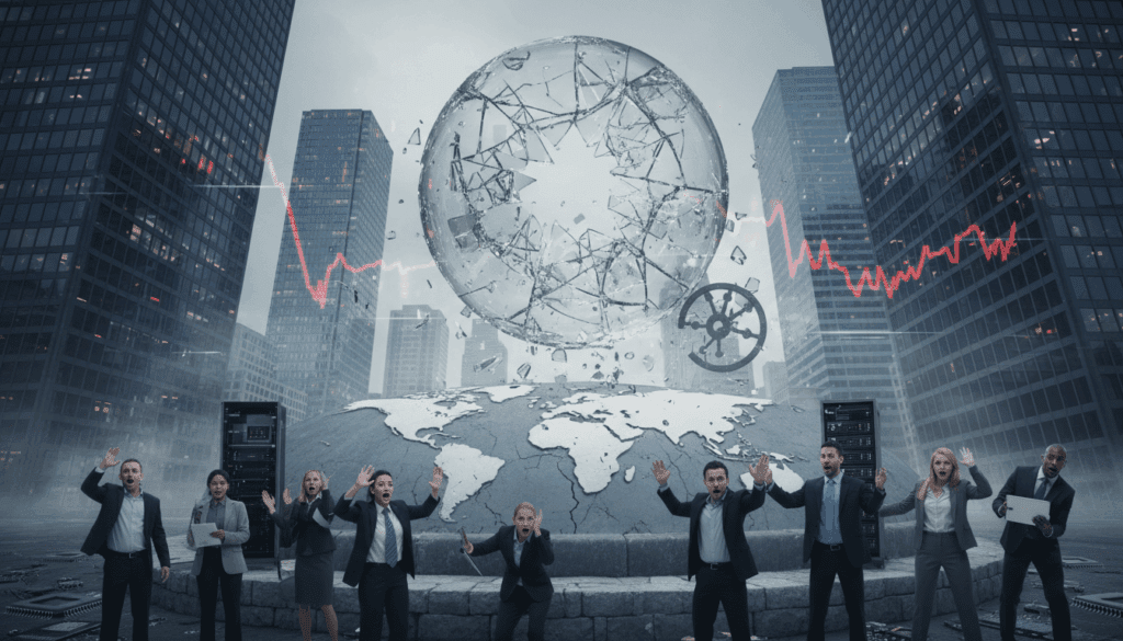 The eruption of the artificial intelligence bubble and its impact on the global economy