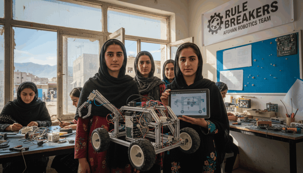 الصفحة الرئيسية The film Rule Breakers is an inspiring story about an Afghan robotics team
