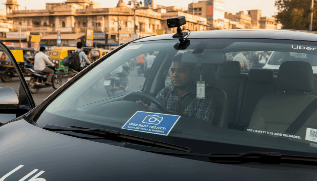 Uber launches a pilot project for video recording of drivers in India