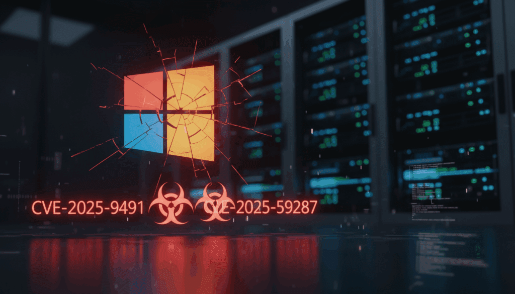 الصفحة الرئيسية Windows vulnerabilities CVE20259491 and CVE202559287 are under exploitation