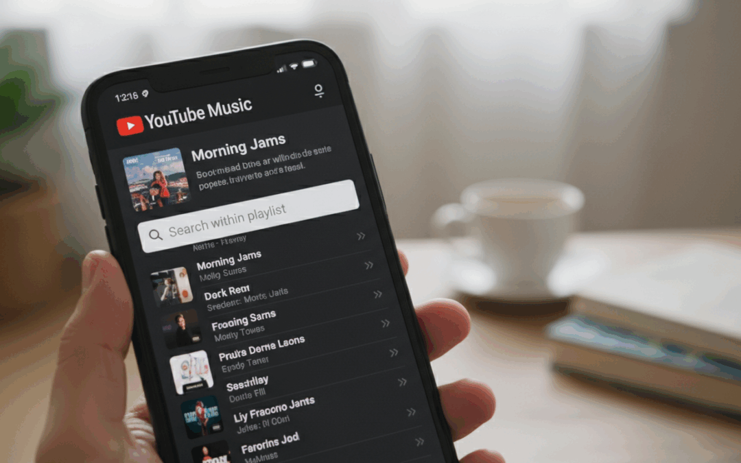 YouTube Music تختبر ميزة البحث داخل قوائم التشغيل