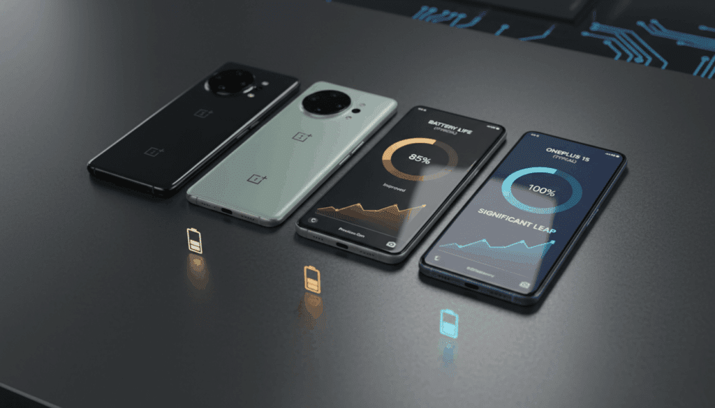 الصفحة الرئيسية battery improvements oneplus 15 compared to oneplus 13 and oneplus 12