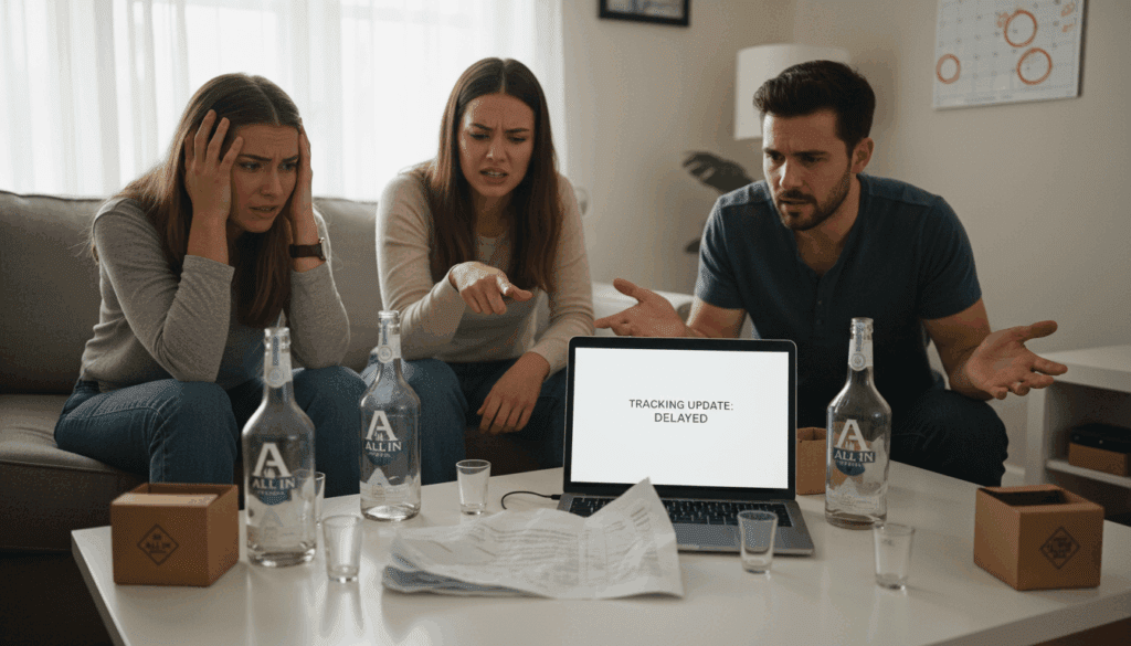 delays in shipping besties allin tequila and their impact on customers