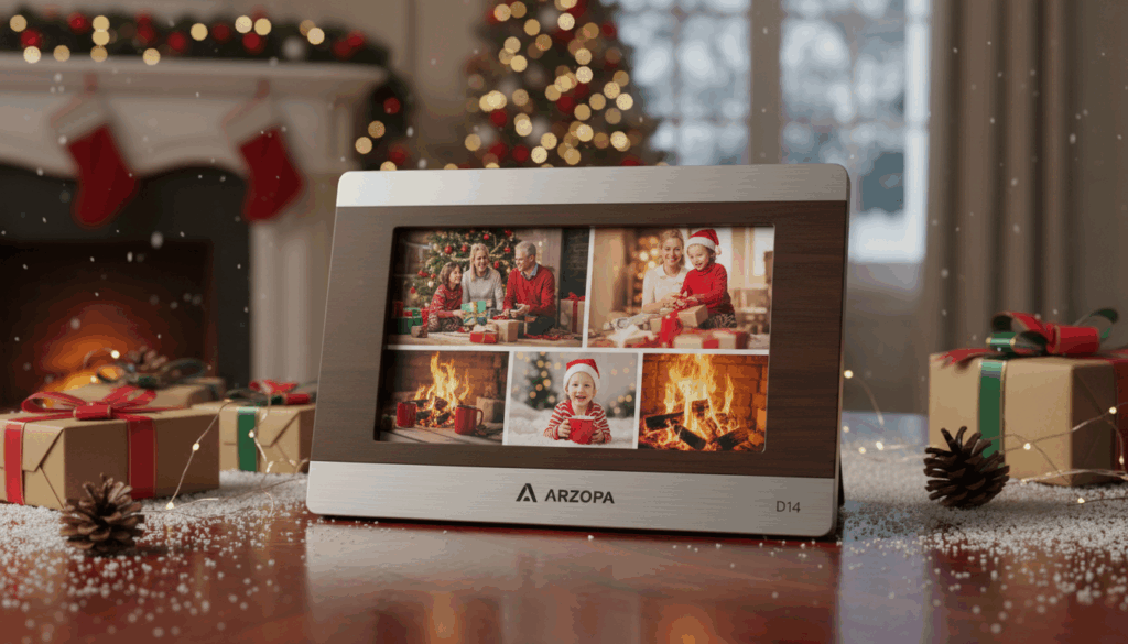 الصفحة الرئيسية digital photo frame d14 from arzopa is the perfect gift for the holidays