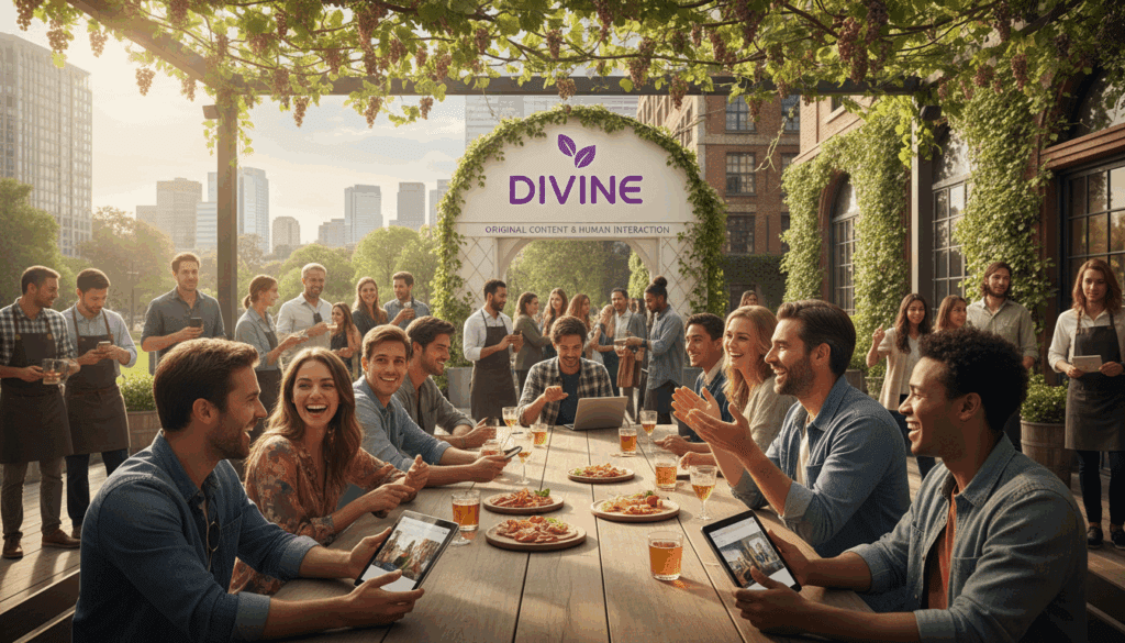 الصفحة الرئيسية divine brings back the vine experience with original content and human interaction