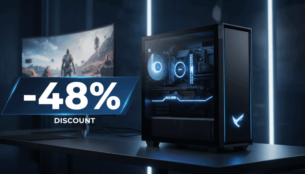 get a 48 discount on the lenovo legion tower 7i rtx 5080