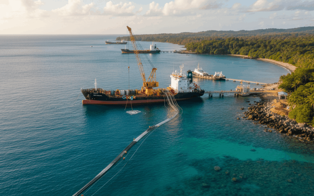 مشروع جوجل كابلات بحرية في جزيرة الكريسماس وتأثير البيئة