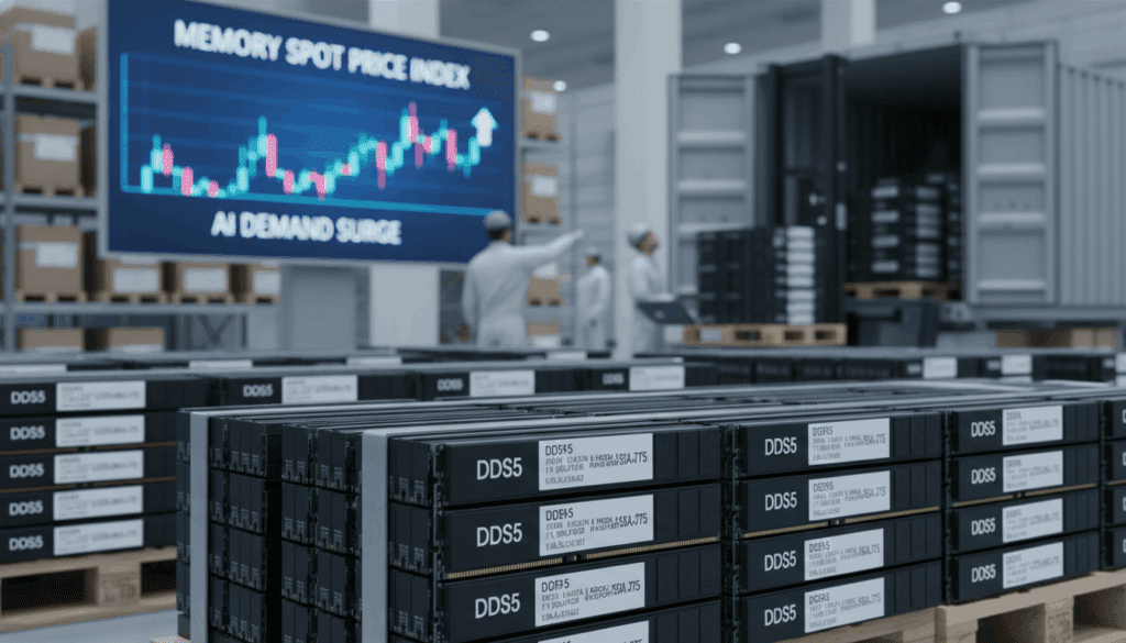 الصفحة الرئيسية increase in prices of DDR5 memory chips and DRAM due to demand for AI