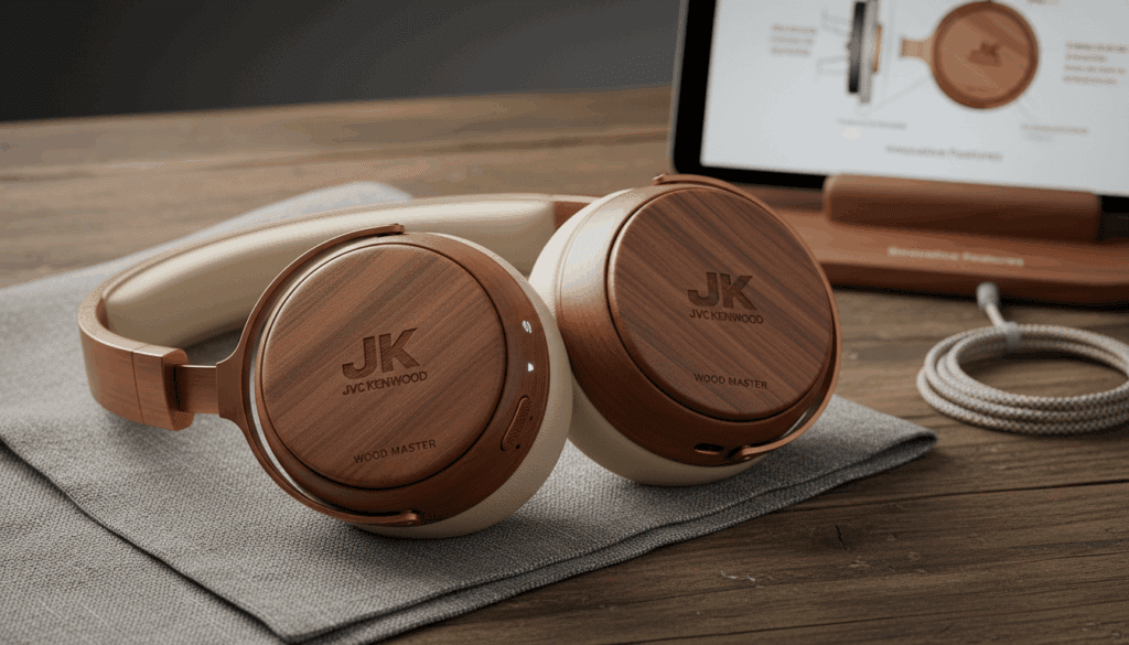 jvc kenwood wood master wireless headphones with innovative features