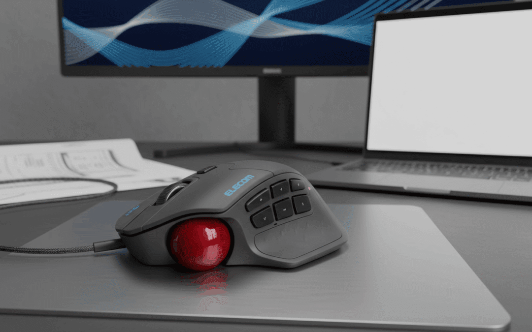 إطلاق فأرة Elecom Huge Plus مع كرة 52mm و10 أزرار قابلة للبرمجة