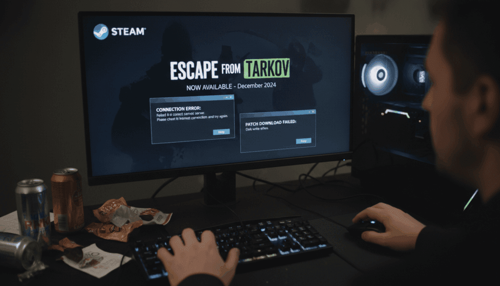 الصفحة الرئيسية launch of escape from tarkov on steam amidst tricky technical issues