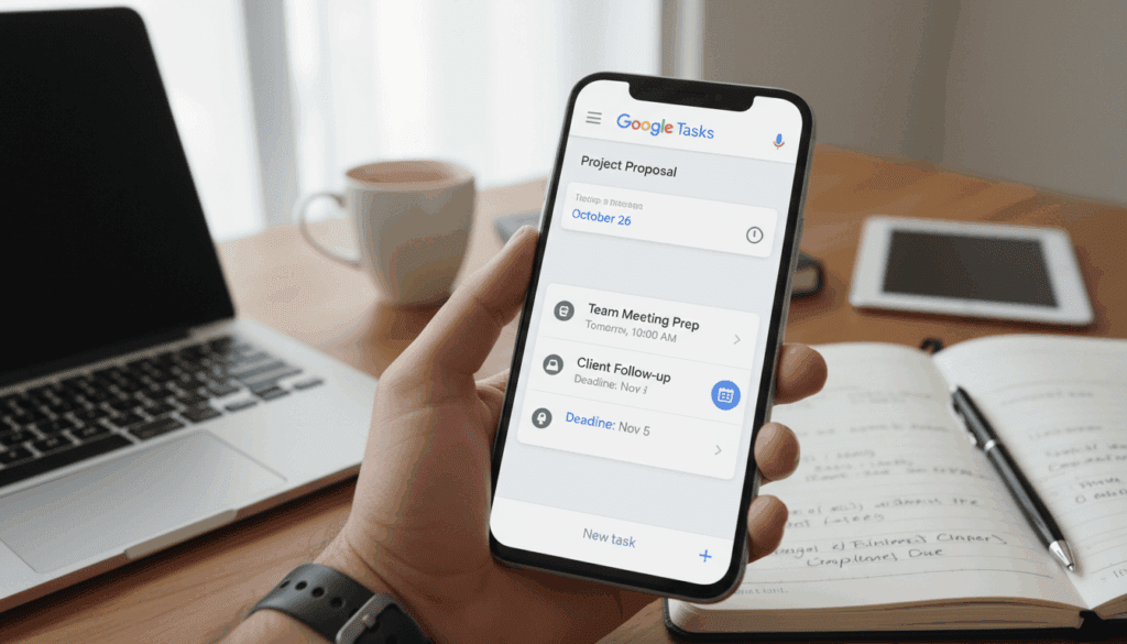 الصفحة الرئيسية new deadline feature in google tasks and improved task management