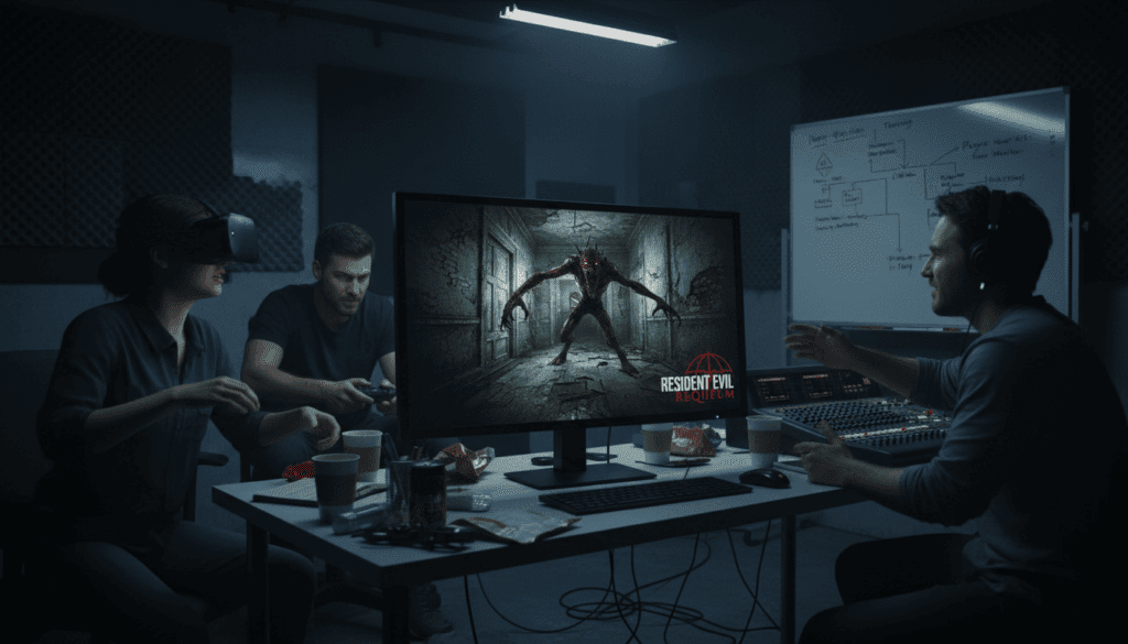 production of the game resident evil requiem focuses on horror and player response