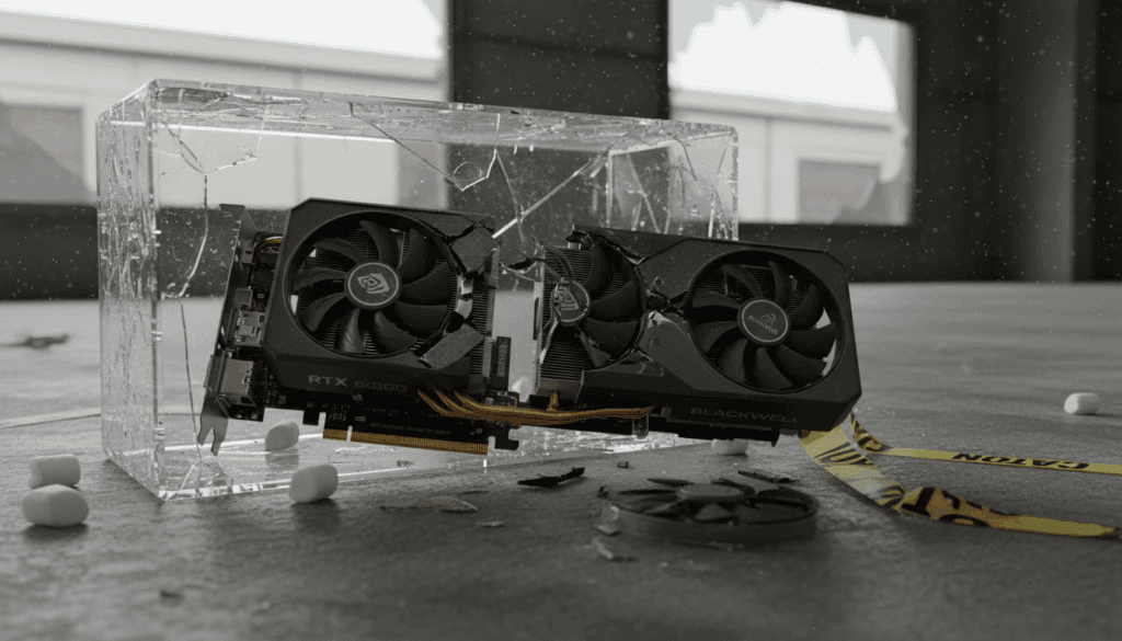 الصفحة الرئيسية reporting the breakage of the rtx pro 6000 blackwell card during transport