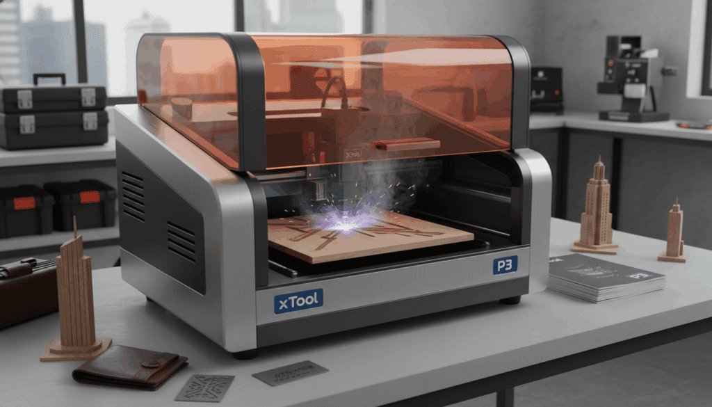 الصفحة الرئيسية review of xTool P3 the leading laser machine for professionals and businesses