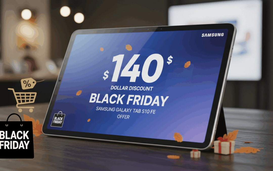 عرض Samsung Galaxy Tab S10 FE بتخفيض 140 دولار في Black Friday