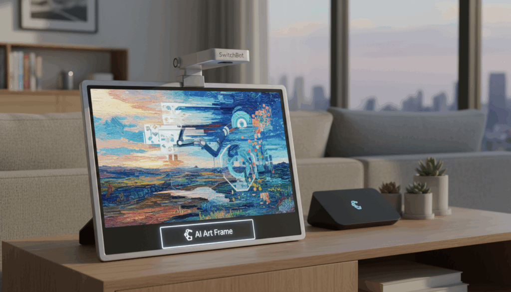 الصفحة الرئيسية smart switchbot photo frame ai art frame for an innovative artistic experience