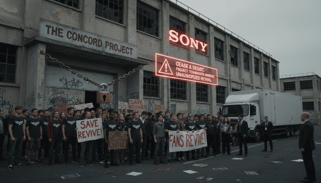sony threatens to close the concord project after it was revived by fans