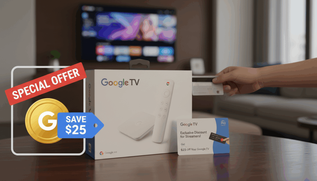 الصفحة الرئيسية special offer for google tv streamer with a 25 dollar discount