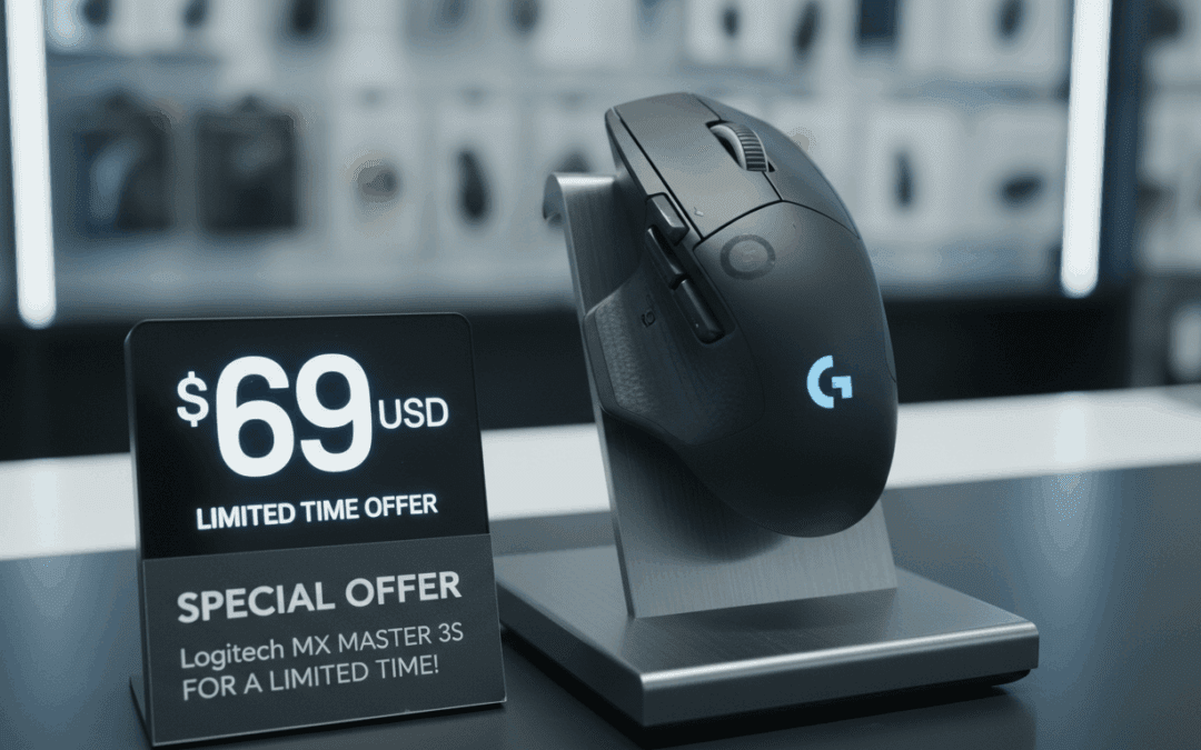 عرض خاص على Logitech MX Master 3S بسعر 69 دولار لفترة محدودة