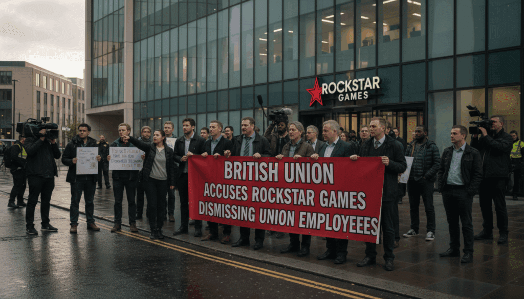 الصفحة الرئيسية the british union accuses rockstar games of dismissing union employees