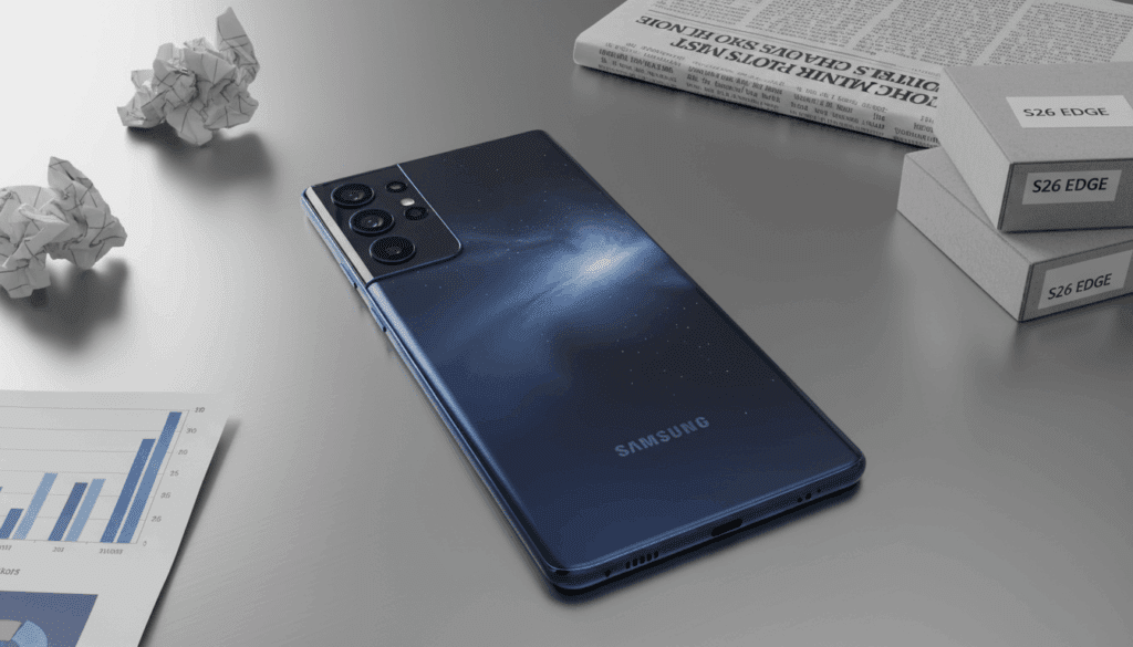 the design of galaxy s26 edge is slim but did not receive market attention