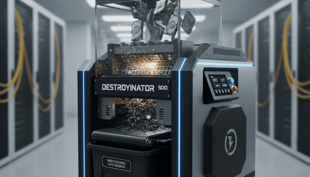 الصفحة الرئيسية the destroyinator device is the optimal solution for data wiping quickly and efficiently