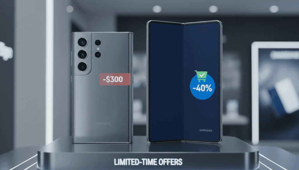 الصفحة الرئيسية the most important discounts on samsung galaxy s25 ultra edge and z fold 7