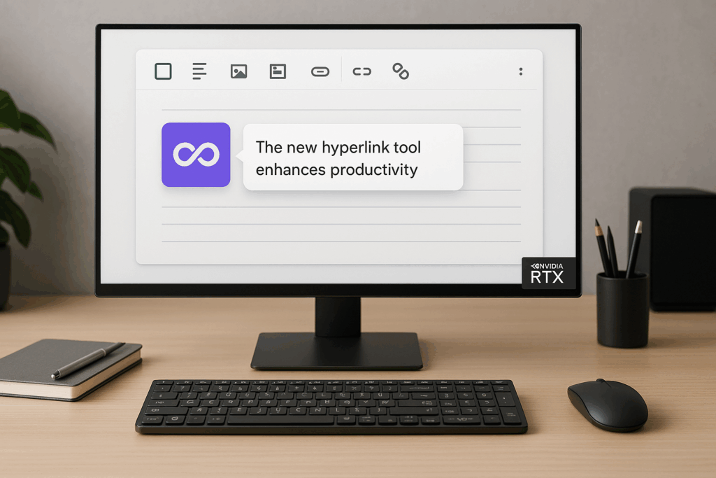 الصفحة الرئيسية the new hyperlink tool enhances productivity on nvidia rtx devices