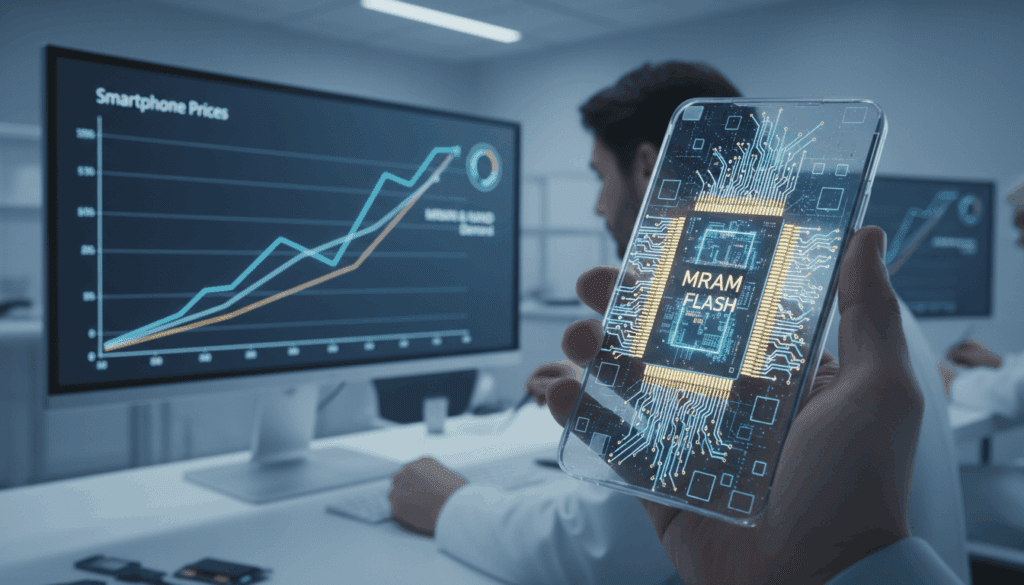 the rise in smartphone prices is due to the demand for m ram and nand flash